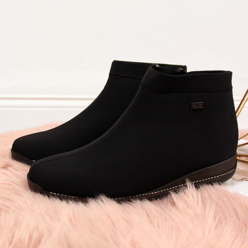 Inny insulated black ankle boots Rieker W 98251-00 női Túracipő