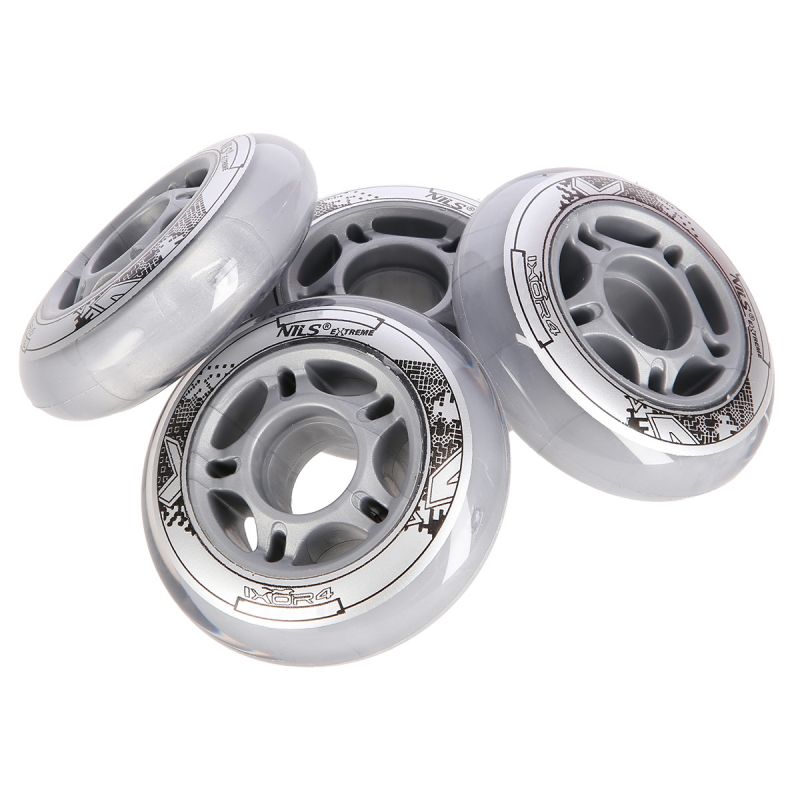 PU 76x24 82A WHEELS (4 pcs.) NILS EXTREME transparent pulóver