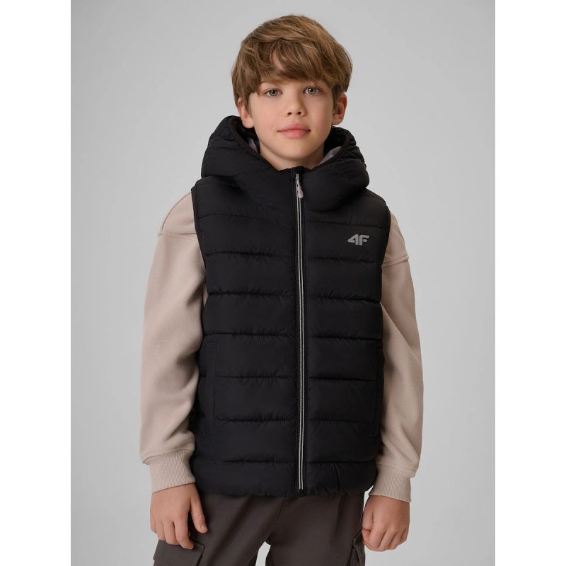 4F Boy's vest with synthetic filling gyerek mellény 4FJRSS26TVJAM397-20S