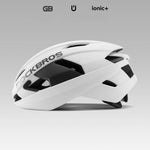 Rockbros LK-15 Carbon Fiber Bike Helmet 58-62cm - White biały helmets, lights