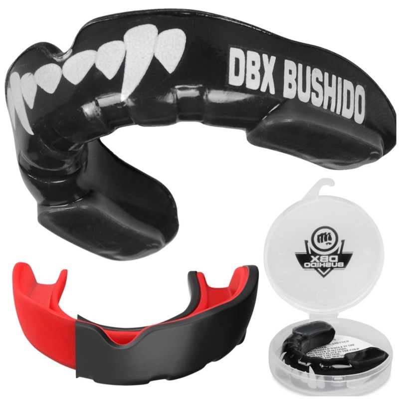 DBX Bushido Gel Mouthguard + Box - Fangs | GelTech mg-fight protectors and knee pads