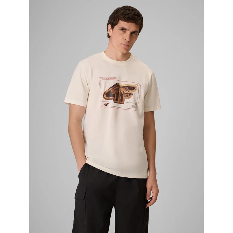 4F Men's regular printed T-shirt férfi póló 4FRSS26TTSHM4230-11S