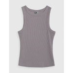 Women's slim ribbed knit top 4F