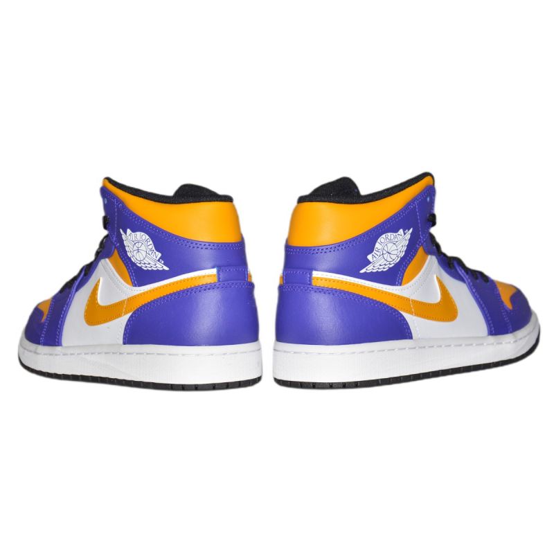 AIR Jordan 1 MID Sneakers Los Angeles Lakers LA - tornacipő