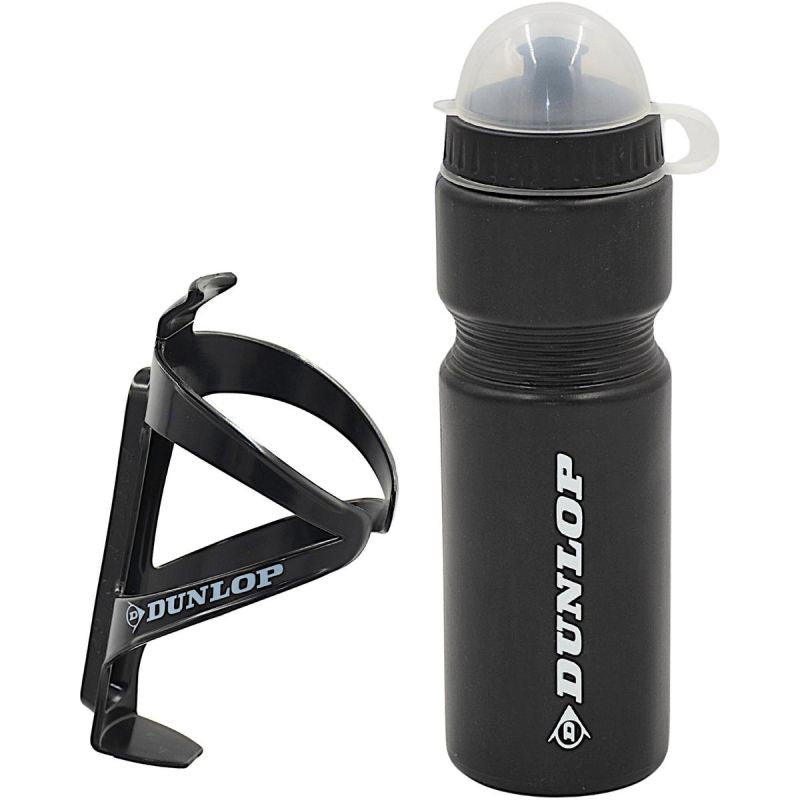 Dunlop 750ml Bicycle Bottle With Cage Black fekete kulacs GSP-275085