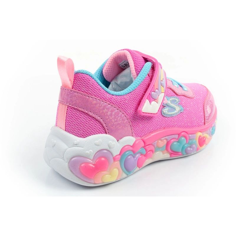 Skechers S Lights LED Children's Sports for Girls with Velcro cipő