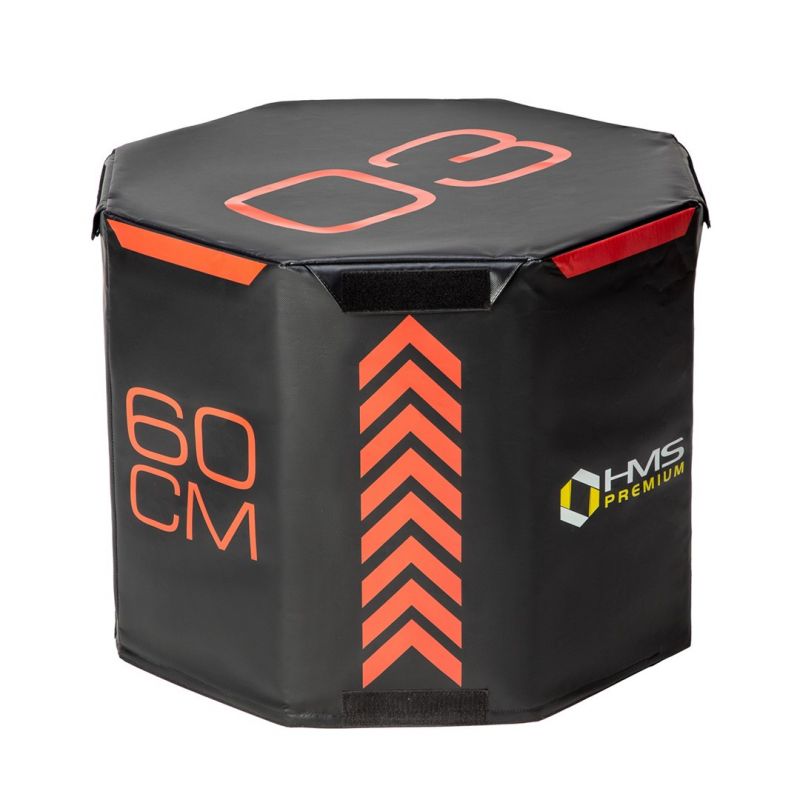 HMS Set of three Premium octagonal plyometric boxes fekete papucs 17-62-109