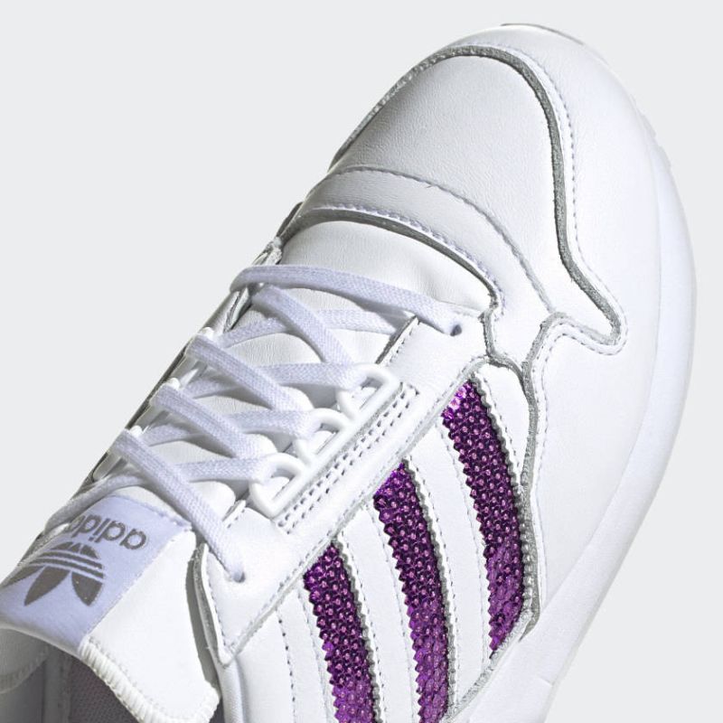Adidas Originals ZX 500 Cloud White/Shock Purple women's - G55663 36 a utcai cipő