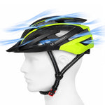 Wozinsky MTB Bike Helmet with Removable Visor and Rear USB Light L - Black and Yellow czarny || żółty védőfelszerelés HT-28VCB-199834