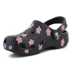 Crocs Classic Flower Clog K Black