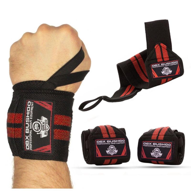 DBX Bushido Elastic Wrist Supports/Grips | Black/Red kék strippers, sleeves