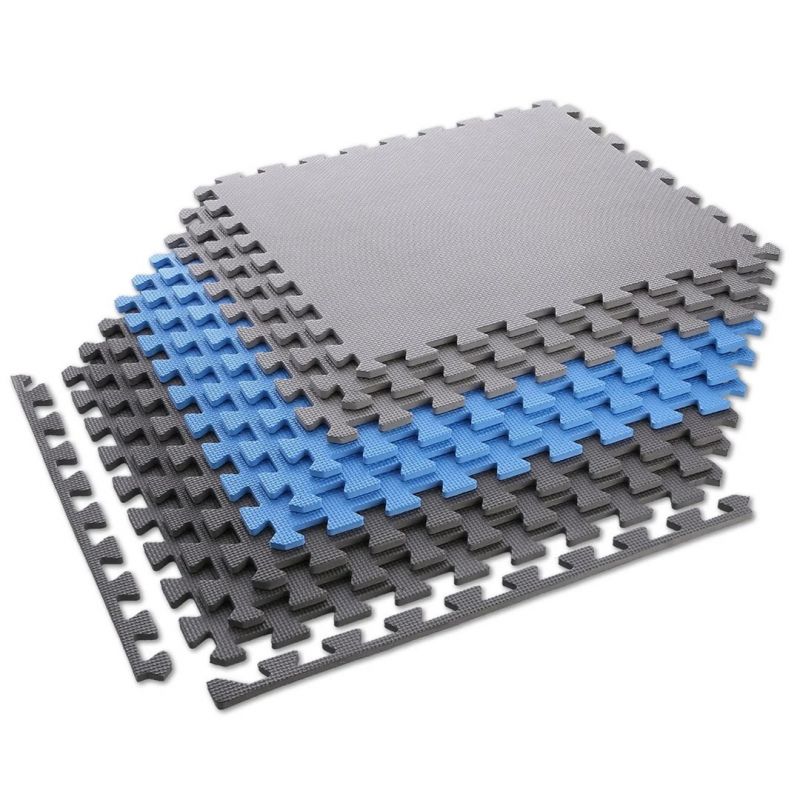 One Fitness Multipack MP10 puzzle mat blue-gray 9 pieces 10 mm szürke edzőfelszerelés 17-63-083