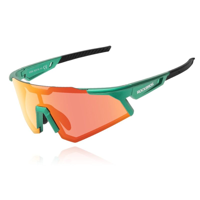 Rockbros SP291 polarized sports glasses zöld glasses, training equipment