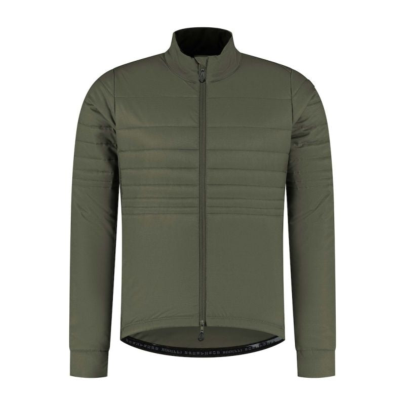 Rogelli ELEMENT winter cycling jacket, green, zöld kötött sapka SIRC1100005.400.S