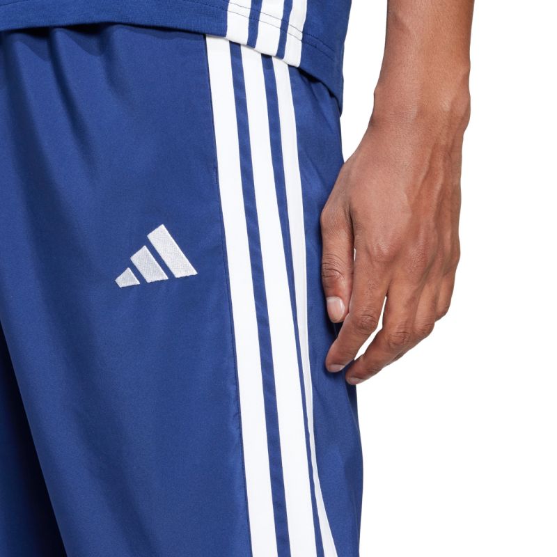 Men's adidas Essentials 3-Stripes Stanford Open Hem Blue JE6400 kék nadrág