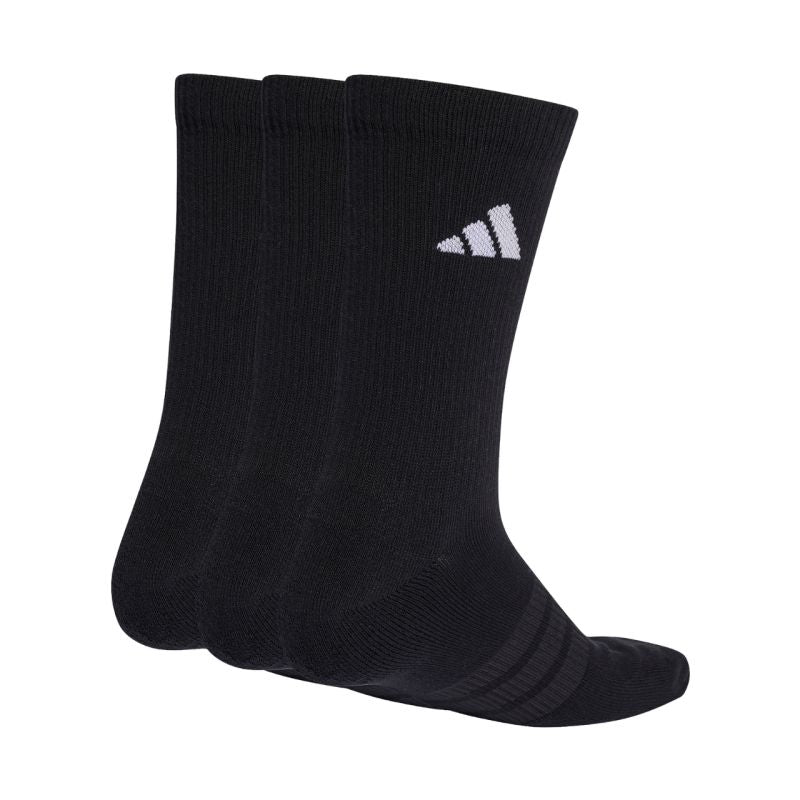 adidas Cushioned Sportswear Crew 3P Socks Black KC9626 fekete zokni