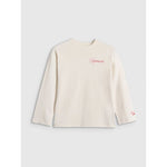 Oversized longsleeve with print for girls 4F 4FJRAW25TLONF589-11S hosszú ujjú póló