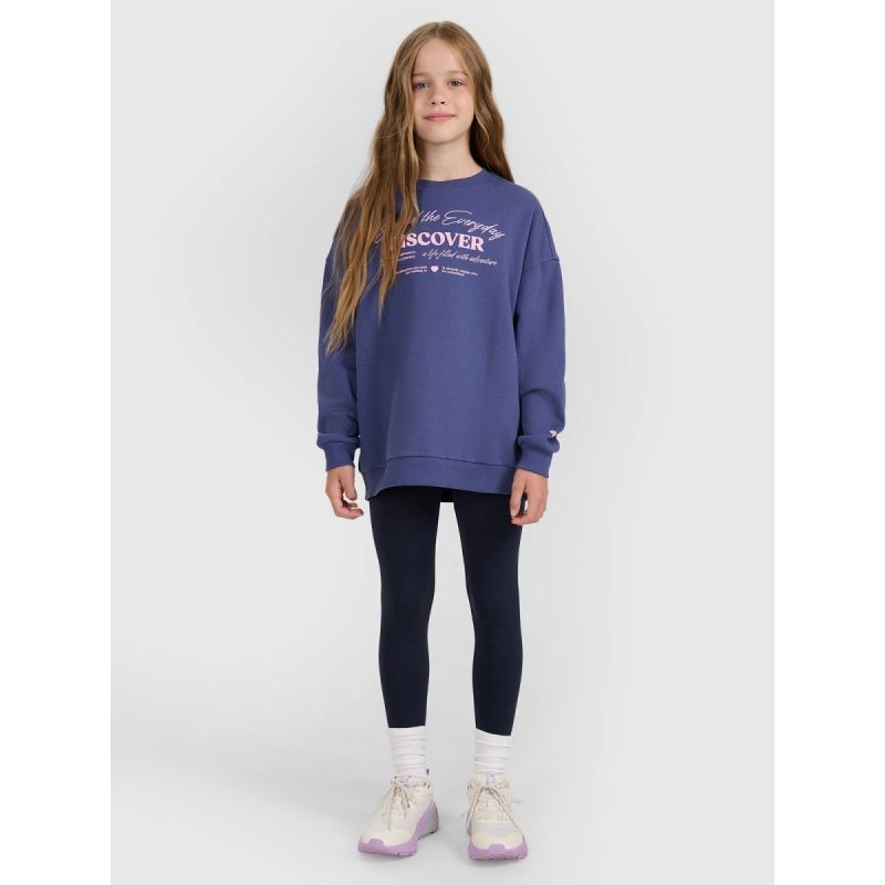 4f Oversized sweatshirt without a hood for girls 4FJRAW25TSWSF2428-33S Egyéb
