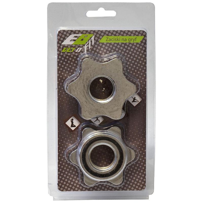 Enero CHROME NECK CLAMP SET 2 FIT diameter 25.4MM fekete bars, strength training equipment, training equipment