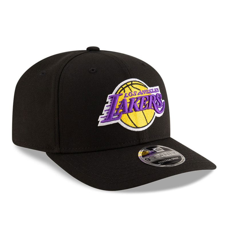 New Era 9SEVENTY Los Angeles Lakers NBA Team Black Stretch Snapback Cap - uniwersalny baseball sapka