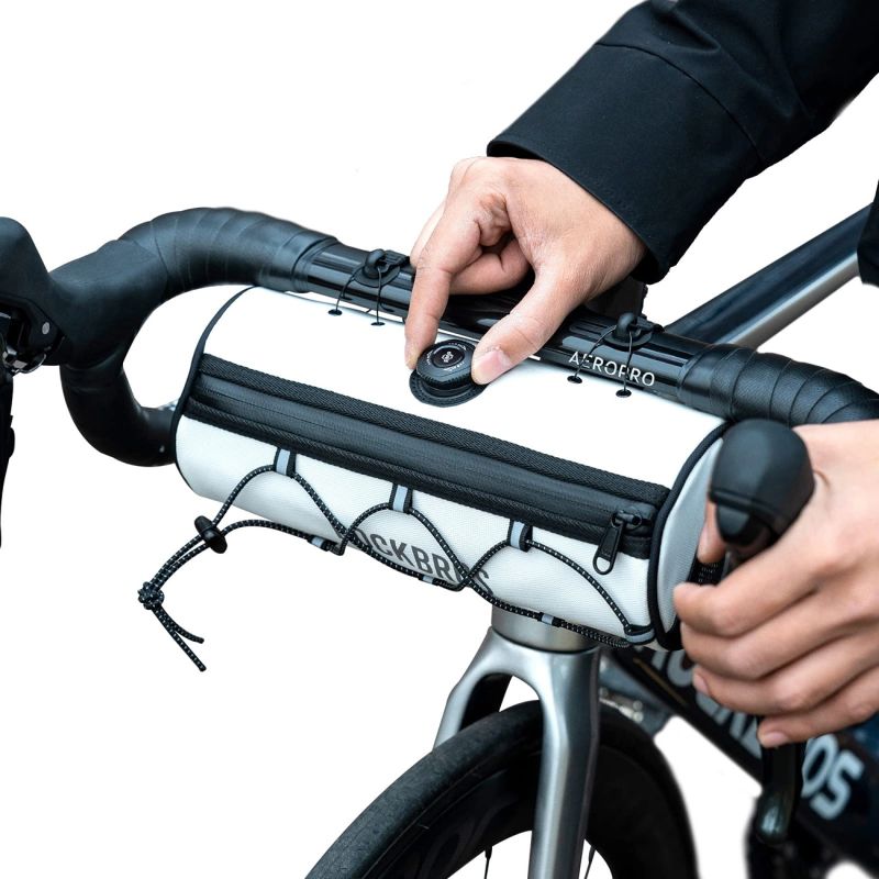 Rockbros TL002 ROAD TO SKY 1.5L Handlebar Waterproof – White biały sporttáska 5907769384219-211531