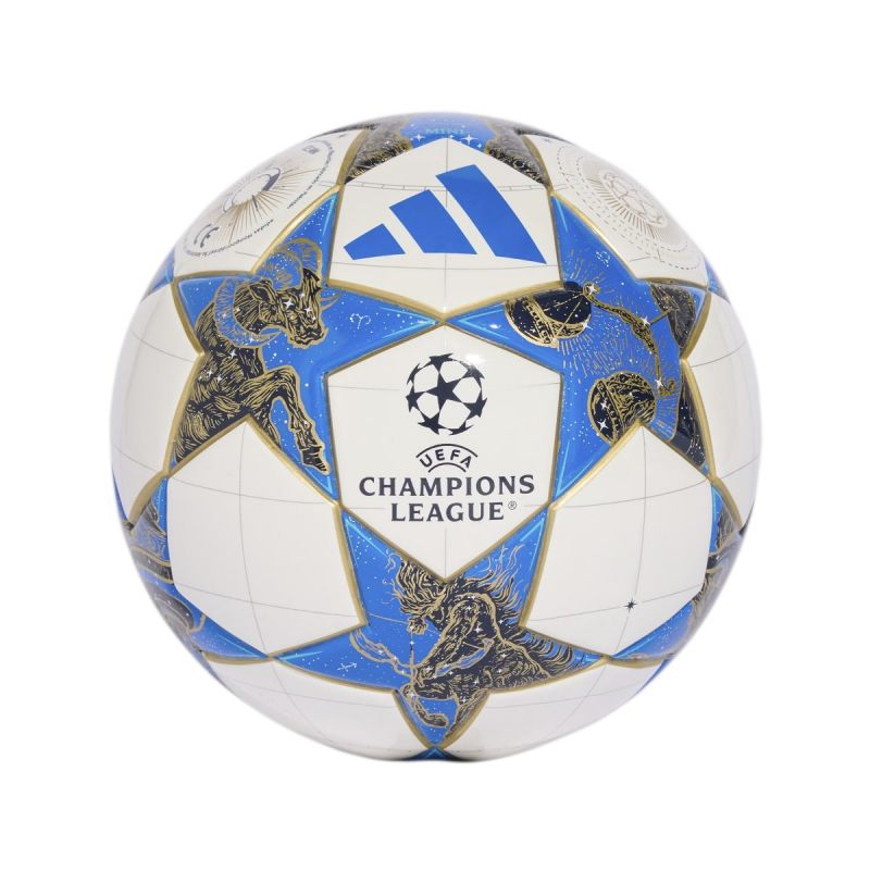 adidas UCL Mini 25/26 League Stage Football White, Blue, and Gold JP1544 labda