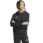 Women's adidas Entrada 26 Full Zip Hoodie Black KF5939 fekete kapucnis pulóver