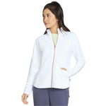 Skechers The Hoodless Hoodie GoWalk Shine Jacket fehér kapucnis pulóver