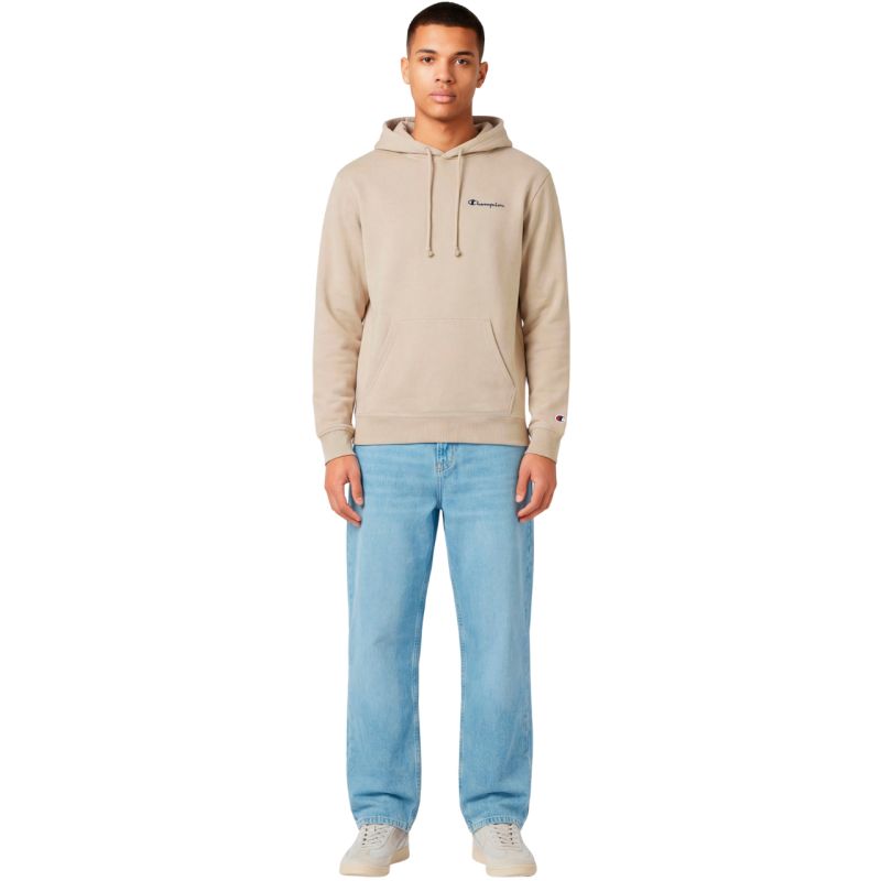 Champion Hooded Sweatshirt Beige 221791 MS041 bézs kapucnis pulóver