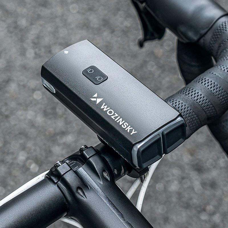 Wozinsky Front Bike Light + USB-C Cable (3000 lm) - Black fekete elektronika 304004-184329