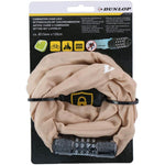 Dunlop Bicycle Lock Chain With Code 120cm Length - bézs kiegészítő GSP-1042527