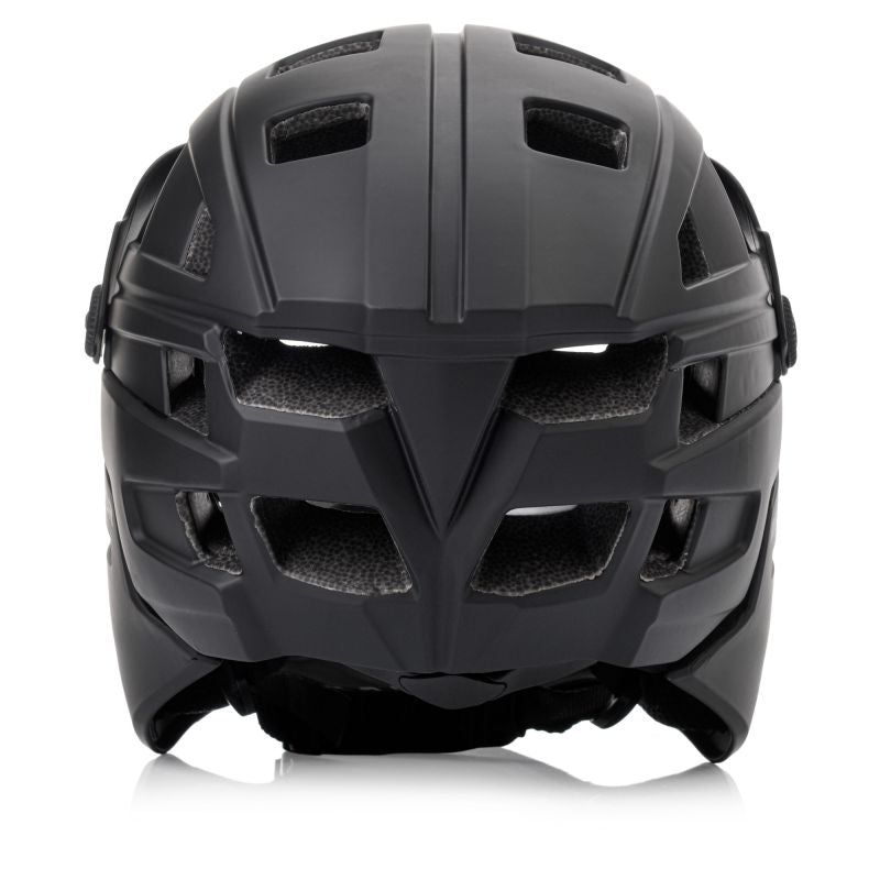 Meteor Hydra S full-face bicycle helmet 51-55 cm black fekete sisak 17894