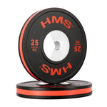 HMS BTBR Set Olympic Bumper Plates - 2x (10kg, 15kg, 20kg, 25kg) BTBR SET súlyzó készlet 17-61-007
