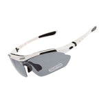 Rockbros polarized sunglasses 5 lenses white fehér glasses, training equipment