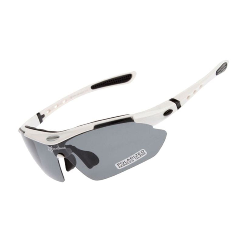 Rockbros polarized sunglasses 5 lenses white fehér glasses, training equipment