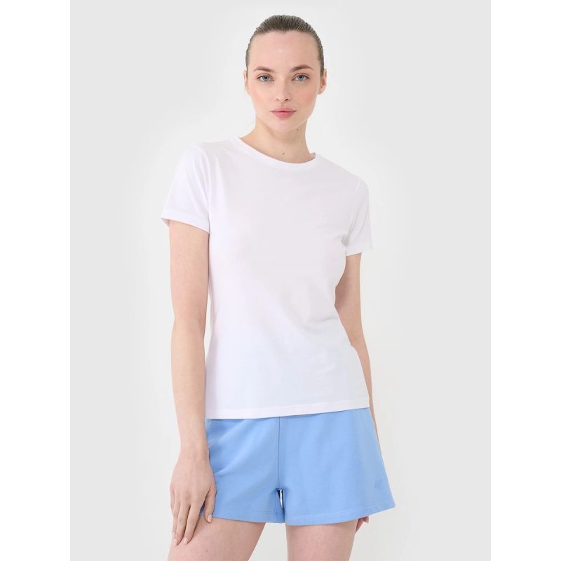 Slim plain women's T-shirt 4F 4FWMM00TTSHF2673-10S 2xl póló