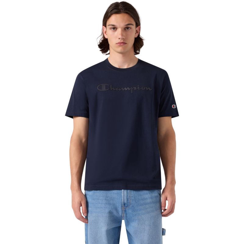 Champion Men's SS Tee Navy Blue 222992 BS501 sötétkék férfi póló 222992BS501
