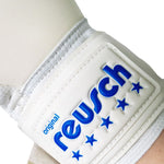 Reusch Legacy '86 Advance Goalkeeper Gloves White and Blue 5670206 kék kapuskesztyű