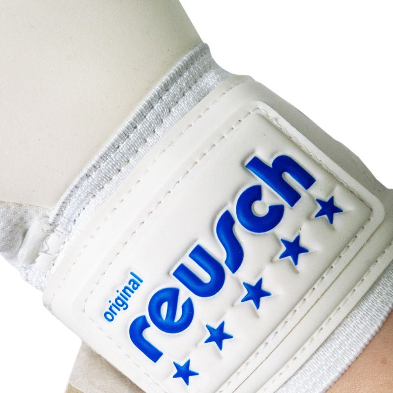 Reusch Legacy '86 Advance Goalkeeper Gloves White and Blue 5670206 kék kapuskesztyű
