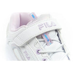 Fila Skye V children's sports for girls with velcro, fehér cipő