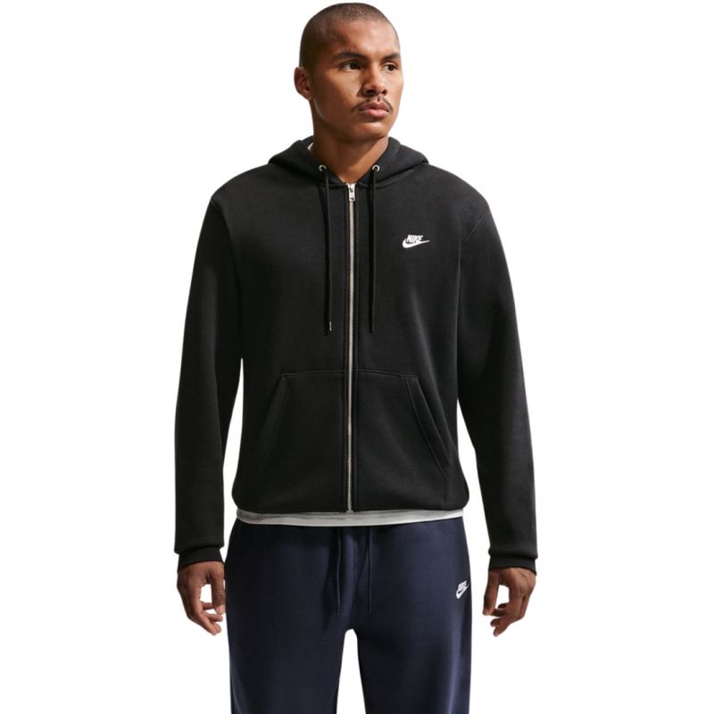 Nike Club BB FZ Hoodie Men's 010 fekete kapucnis pulóver 159296XL