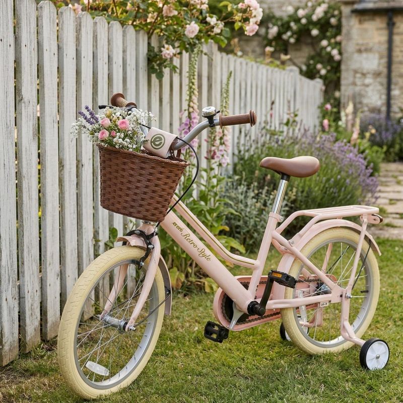Enero Children'S Bike 18 Retro Style Pink rózsaszín children's bicycles