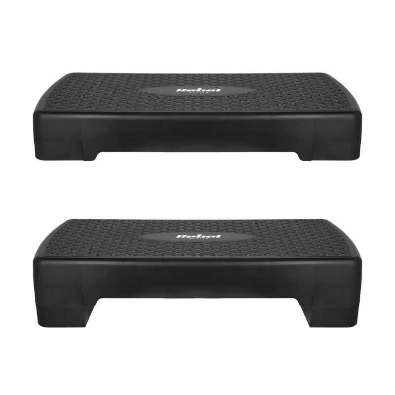 Rebel Active Step for Aerobics and Fitness, 2 Steps, 68cm, fekete táska RBA-3228-BK
