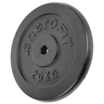 Enero Black Cast Iron Load 20 Kg Fit ø26.5 fekete weight, strength training equipment, training equipment