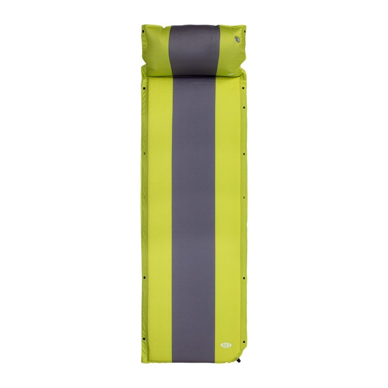 NILS CAMP NC4349 Self-inflating mat with pillow Green-gray szürke kabát