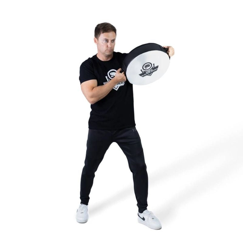DBX Bushido Round and lightweight training shield | TO-White czarna training equipment, shields