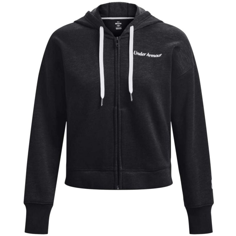 Under Armour Armor Essential Fleece Script FZ Hoodie W 1374106-001 Pulóver