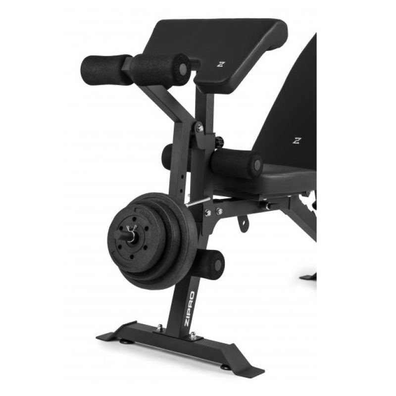 Zipro SUPERSET Adjustable Workout Bench Adjustable Backrest Adjustable Seat Gym, Home Black fekete edzőfelszerelés 33223