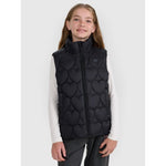Girls' down vest with synthetic filling 4F 4FJRAW25TVJAF323-20S mellény