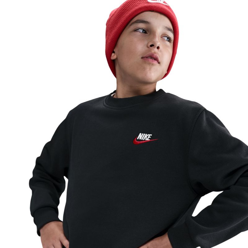 Nike Sportswear Club Fleece Kids' Sweatshirt Black FD3006 fekete pulóver